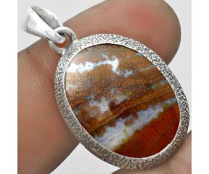 Natural Red Moss Agate Pendant SDP121514 P-1538, 16x22 mm