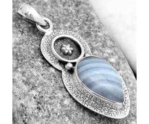 Natural Blue Lace Agate - South Africa Pendant SDP121692 P-1716, 12x17 mm