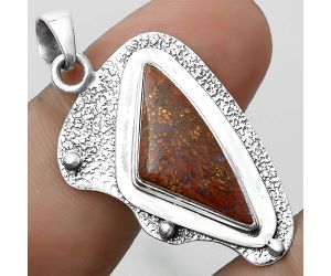 Natural Red Moss Agate Pendant SDP121747 P-1498, 10x22 mm