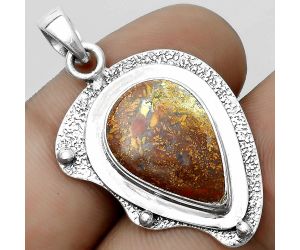 Natural Red Moss Agate Pendant SDP121755 P-1498, 12x18 mm