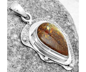Natural Red Moss Agate Pendant SDP121755 P-1498, 12x18 mm