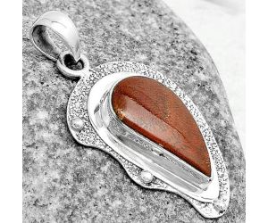 Natural Red Moss Agate Pendant SDP121787 P-1498, 10x19 mm