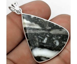 Natural Mexican Cabbing Fossil Pendant SDP122754 P-1001, 27x32 mm