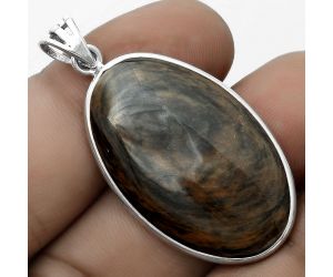 Natural Hypersthene - Canada Pendant SDP122871 P-1001, 21x33 mm