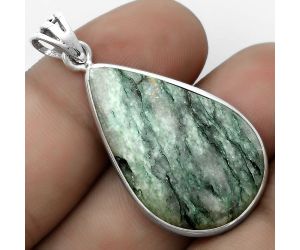 Natural Tree Weed Moss Agate - India Pendant SDP122991 P-1001, 19x30 mm