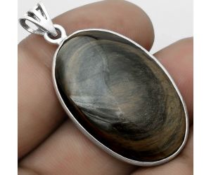 Natural Hypersthene - Canada Pendant SDP122997 P-1001, 20x31 mm