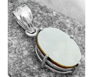 Natural Mother Of Pearl Pendant SDP123296 P-1013, 12x16 mm