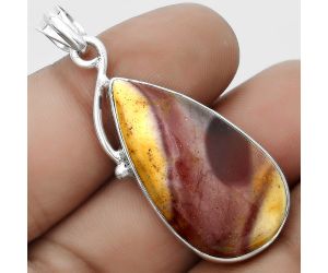 Natural Red Mookaite Pendant SDP123499 P-1099, 17x33 mm