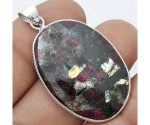 Natural Russian Eudialyte Pendant SDP123705 P-1001, 24x34 mm