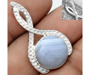 Natural Blue Lace Agate - South Africa Pendant SDP123817 P-1549, 13x13 mm