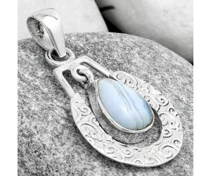 Natural Blue Lace Agate - South Africa Pendant SDP126102 P-1343, 8x12 mm