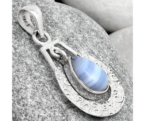 Natural Blue Lace Agate - South Africa Pendant SDP126104 P-1343, 8x12 mm