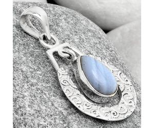 Natural Blue Lace Agate - South Africa Pendant SDP126106 P-1343, 8x12 mm