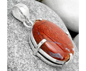 Natural Red Moss Agate Pendant SDP126158 P-1013, 16x22 mm