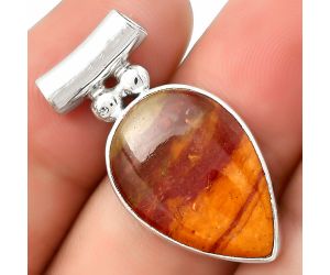 Natural Red Mookaite Pendant SDP126541 P-1259, 15x21 mm