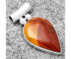 Natural Red Mookaite Pendant SDP126552 P-1259, 15x23 mm