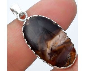 Natural Red Palm Root Agate Pendant SDP127077 P-1637, 16x27 mm