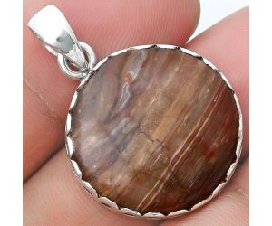 Natural Red Palm Root Agate Pendant SDP127081 P-1637, 21x21 mm