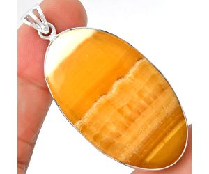 Natural Honey Aragonite Pendant SDP128574 P-1001, 24x42 mm