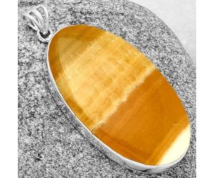 Natural Honey Aragonite Pendant SDP128593 P-1001, 25x45 mm