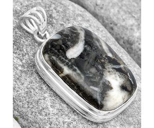 Natural Mexican Cabbing Fossil Pendant SDP129714 P-1050, 19x25 mm