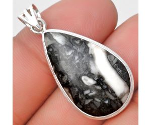 Natural Mexican Cabbing Fossil Pendant SDP129732 P-1050, 16x28 mm