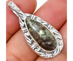 Natural Russian Eudialyte Pendant SDP131375 P-1375, 10x23 mm