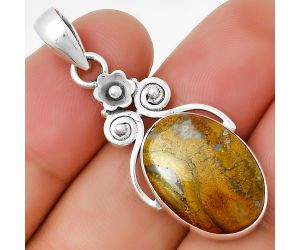 Natural Red Moss Agate Pendant SDP131474 P-1690, 13x19 mm