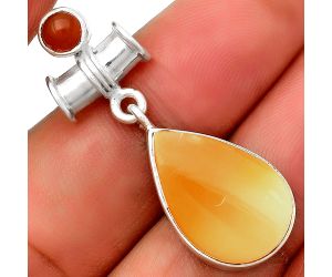 Natural Spiny Oyster Shell & Carnelian Pendant SDP133707 P-1337, 13x19 mm