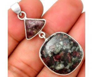Natural Russian Eudialyte Pendant SDP133831 P-1098, 20x21 mm