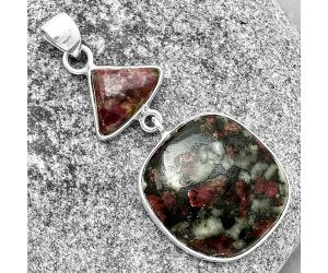 Natural Russian Eudialyte Pendant SDP133831 P-1098, 20x21 mm