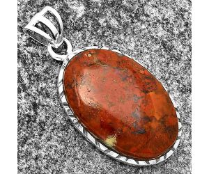 Natural Red Moss Agate Pendant SDP133895 P-1079, 15x23 mm