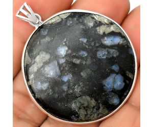 Llanite Blue Opal Crystal Sphere Pendant SDP135171 P-1001, 36x36 mm
