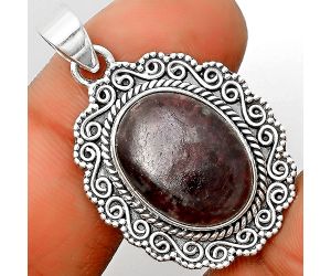 Natural Russian Eudialyte Pendant SDP135250 P-1214, 13x17 mm