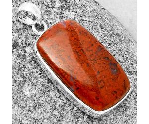 Red Moss Agate Pendant SDP136942 P-1001, 16x28 mm