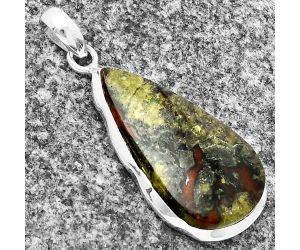Dragon Blood Stone Pendant SDP137321 P-1110, 15x28 mm