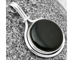 Black Lace Obsidian Pendant SDP137543, 16x16 mm