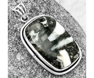 Mexican Cabbing Fossil Pendant SDP138888 P-1050, 19x27 mm