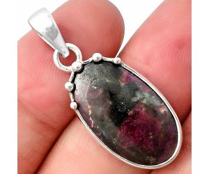 Russian Eudialyte Pendant SDP140703 P-1349, 13x22 mm