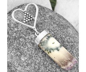 Valentine Gift Heart - Amethyst Cylinder Pendant SDP141069 P-1721, 10x26 mm