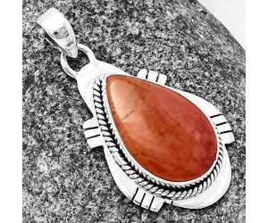 Red Moss Agate Pendant SDP141244 P-1463, 14x21 mm