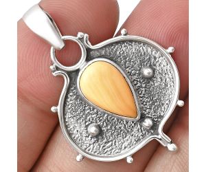 Natural Spiny Oyster Shell Pendant SDP141334 P-1403, 8x12 mm