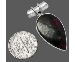 Russian Eudialyte Pendant SDP142830 P-1304, 14x25 mm