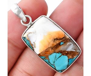Spiny Oyster Turquoise Pendant SDP143544 P-1001, 15x24 mm
