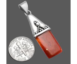 Red Moss Agate Pendant SDP144143 P-1139, 11x22 mm