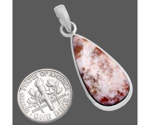 Red Moss Agate Pendant SDP144588 P-1002, 12x26 mm
