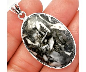Mexican Cabbing Fossil Pendant SDP146950 P-1310, 23x33 mm