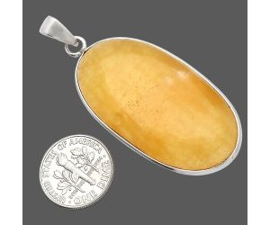 Honey Aragonite Pendant SDP147051 P-1001, 22x43 mm