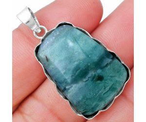 Green Lace Agate Pendant SDP147146 P-1555, 19+27 mm