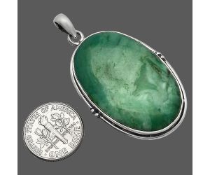 Green Lace Agate Pendant SDP147354 P-1064, 22x36 mm